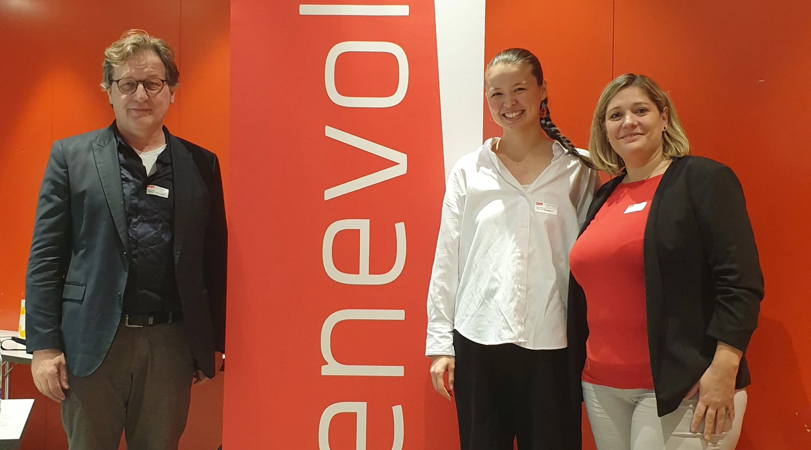 von links nach rechts: Alois Metz, Alexandra Li, Conny David